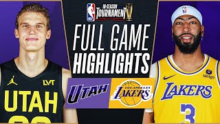 JAZZ at LAKERS  NBA INSEASON TOURNAMENT 🏆  FULL GAME HIGHLIGHTS  November 21 2023 [upl. by Lennaj]