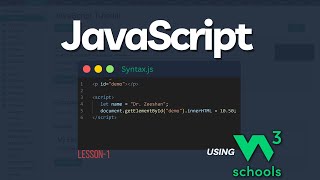 JavaScript Coding 101 01 JavaScript Introduction using W3Schoolscom [upl. by Kassie]