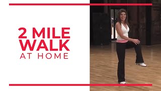 2 Mile Walk  At Home Workouts [upl. by Yruoc]