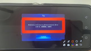 How to Fix Bind status error due to unknown reasons Error code 51000021004 problem solve [upl. by Aimahs]