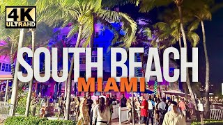 Miami Beach Nightlife South Beach Spring Break 2024 4K [upl. by Blanc]