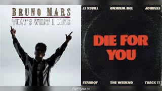 Bruno Mars amp The Weeknd  Like for You Mashup Reverse Edition [upl. by Naitsyrk]