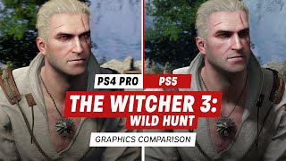 The Witcher 3 Complete Edition Graphics Comparison PS4 Pro vs PS5 [upl. by Senilec232]