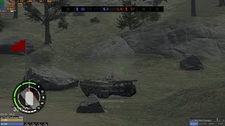 BMP1 bounces 120mm APFSDS [upl. by Ynnavoj]