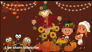 Thanksgiving kids songsnursery rhymeschildren songspreschooleducationlearning 🦃kidsimagination [upl. by Wilbert]