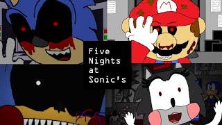 Five Nights At Sonics Fnas 16 all jumpscares [upl. by Smoht]