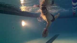 Front Crawl swimming drills  Hand Paddles [upl. by Nivets]