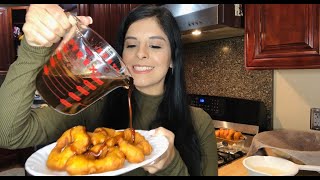 Como hacer PICARONES PERUANOS en los Estados Unidos  Peruvian Fried Doughnuts [upl. by Edmonda]