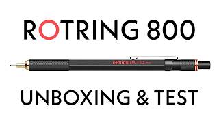 THE Rotring 800  Mechanical Pencil Unboxing amp Test [upl. by Leelahk434]