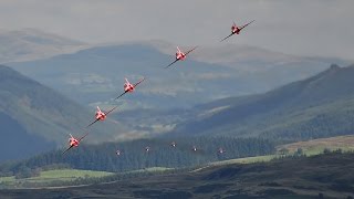 RAF Red Arrows transit in Formation through Mach Loop Snowdonia Wales [upl. by Eahc273]