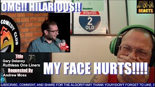 Gary Delaney  Ruthless One Liners  FIRST REACTION JitteryJay [upl. by Yong]