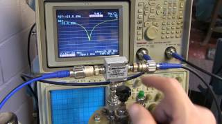 248 Tune Bandpass Cavity Filter using Return Loss w Directional Coupler [upl. by Phia]