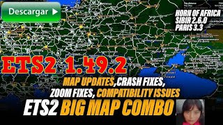 MAPA FULL GLOBAL COMBO MAP PARA ETS2 1492 DESCARGAR [upl. by Otsuaf]