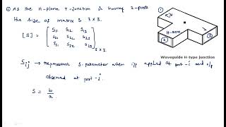 H plane T junction  S matrix  Microwave Engineering  Lec60 [upl. by Eikram]