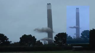 PART 2  Fawley Power Station Chimney Demolition [upl. by Llenehs]