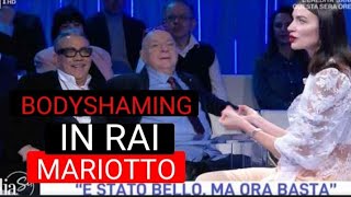 Bodyshaming in RAI ILARIA CAPPONI VS PLATINETTE E GUILLERMO MARIOTTO [upl. by Harbird]