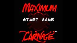 Maximum Carnage Snes Gameplay SpidermanVenom The 112 Stars [upl. by Nadine]