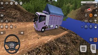 Seru Sekali Mobil Truk Oleng Canter Full Muatan Beras Lewat Kota bandung  Bussid Simulator [upl. by Hugues]