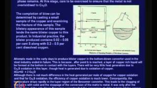 Mod01 Lec21 Lecture21Module  6 Extraction of Metals from Sulphides Extraction of Copper [upl. by Aidin155]