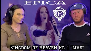 EPICA  Kingdom Of Heaven Pt 1 quotLivequot ReactionReview Our 1st time checking out EPICA [upl. by Wain]