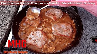 Delicious Pork Chops in Garlic Mushroom Gravy [upl. by Danice]