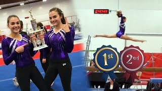 Megan and Cieras Xcel Diamond Gymnastics Meet  1st amp 2nd AA [upl. by Eidnim410]