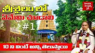 Srisailam Temple Information 1 by Sri Chaganti  Paladhara Panchadhara Hatakeswaram SakshiGanapathi [upl. by Ahsekel965]