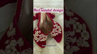 Beautiful juti design 🩰🩰 bridal juti heel design 👠👠 party wedding sandal designyoutube fashion 👌 [upl. by Nosilla]