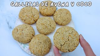 Como hacer GALLETAS DE AVENA Y COCO SALUDABLES Receta Facil [upl. by Jone]