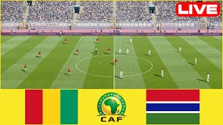 FOOTBALL LIVE🔴 Guinea vs Gambia  Africa Cup of Nations  24th January 2022  Full Match FIFA 23 [upl. by Ynaffyt]