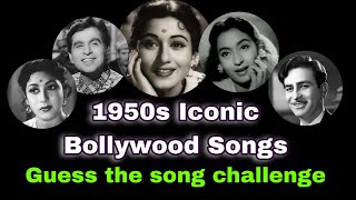 1950s Hit Bollywood Songs 🤍🌸  50s के दशक के सदाबहार गीत 🌼 guessthebollywoodsong hithindisongs [upl. by Yerfoeg]