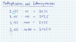 Multiplizieren mit Zehnerpotenzen [upl. by Venola928]