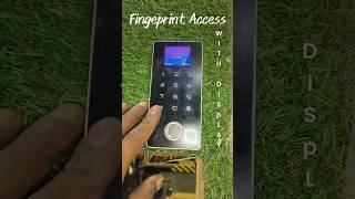 Fingerprint Access Control Machine with Builtin Display 📊🔓 [upl. by Ninette]