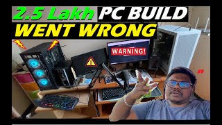 25 Lakh PC BUILD WENT WRONG OVER HEATING🔥 almost got FIRE  XPG 8GB RAM FAILURE apkmotovlogs3164 [upl. by Simson]