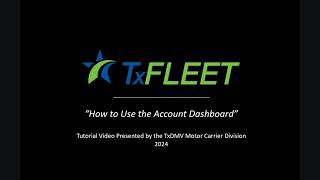 TxFLEET Dashboard Tutorial [upl. by Senaj]