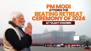 Beating Retreat Ceremony 2024 LIVE  PM Narendra Modi  Vijay Chowk New Delhi [upl. by Yentrac]