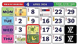 Malaysias 2024 Calendar Is Here With Public Holiday [upl. by Brose]