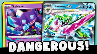 Tsareena ex amp Sableye are a DANEGEROUS Combo Can Take 6 Prizes in 1 Turn [upl. by Murray70]