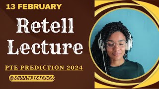 PTE RETELL LECTURERetell lecture Templates February 2024 [upl. by Ueik689]