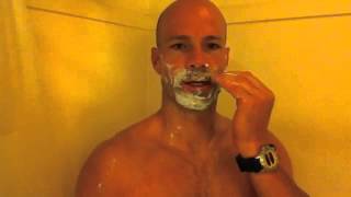 Shaving Face In Shower [upl. by Philomena]