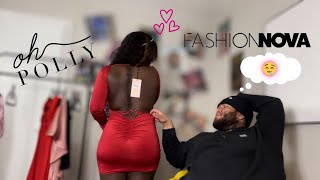 Date CHOOSES Vday Date Dress ❤️  OH Polly amp Fashion Nova Haul  ITZJUSTJUDY [upl. by Olumor]