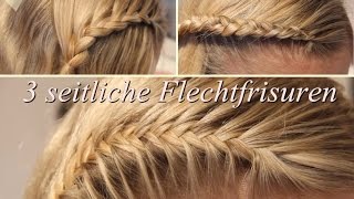 3 seitliche Flechtfrisuren [upl. by Dobrinsky968]