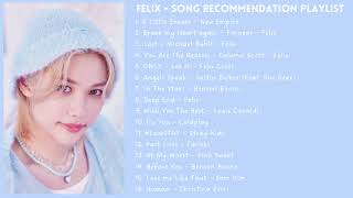 Stray Kids  Felix  Song Recommendation Playlist 🎧 [upl. by Llehsram86]