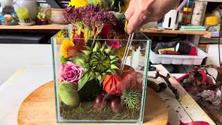 DIYAutumnFall Flower Arrangement Herbs Deco IdeasStella laling2024 [upl. by Trojan]