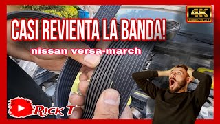 Como CAMBIAR BANDA de ACCESORIOSnissan versamarch [upl. by Assirehs]