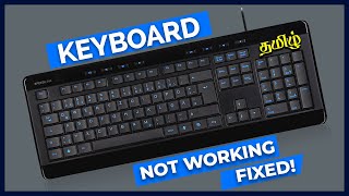 Laptop Keyboard Not Working Windows 10 TamilKeyboard Not Working CapsLock Solution [upl. by Yoccm]