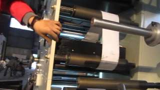 Flexographic label roll printing machine 002 [upl. by Stodder]