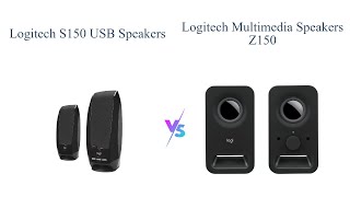 Logitech S150 USB Speakers vs Logitech Z150  Full Comparison 🎧🔊 [upl. by Niajneb]