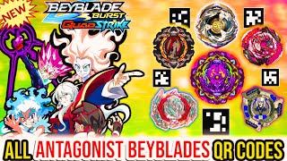 All Antagonist Beyblades UNLEASHED QR Codes Revealed  Beyblade Burst App  FreestyleBlader [upl. by Rotce]