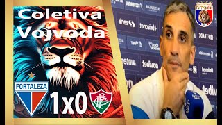 Coletiva Vojvoda Fortaleza 1x0 Fluminense TV tricolor [upl. by Annahael]